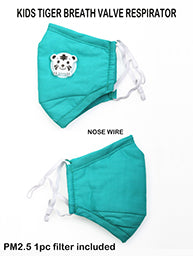 Face Mask- Cotton Respirator Valve w/1 Filter- KIDS!