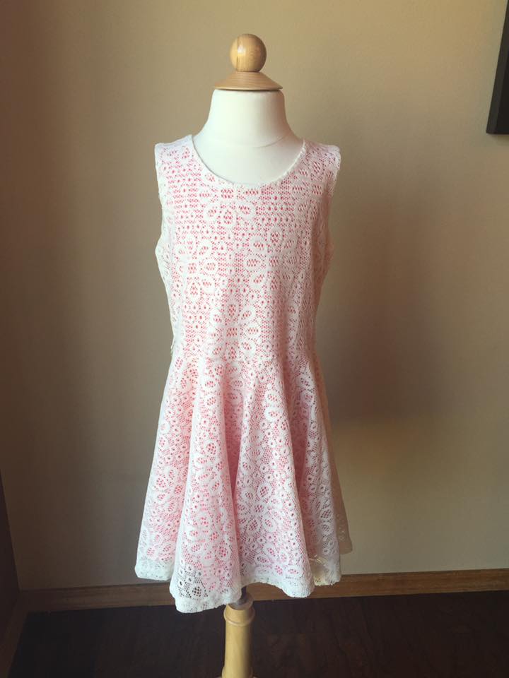 Pre-Loved Girls Like New Lily Bleu Lace Dress, size 6X