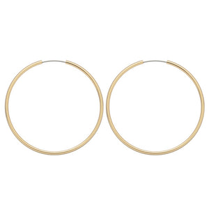 Gold Circle Hoop Earrings