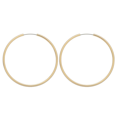 Gold Circle Hoop Earrings