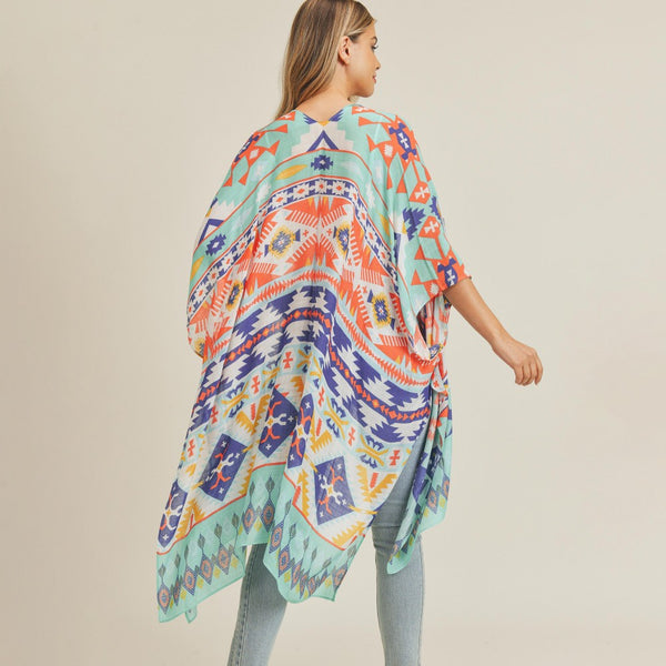 Women's Boutique Tribal Print Kimono