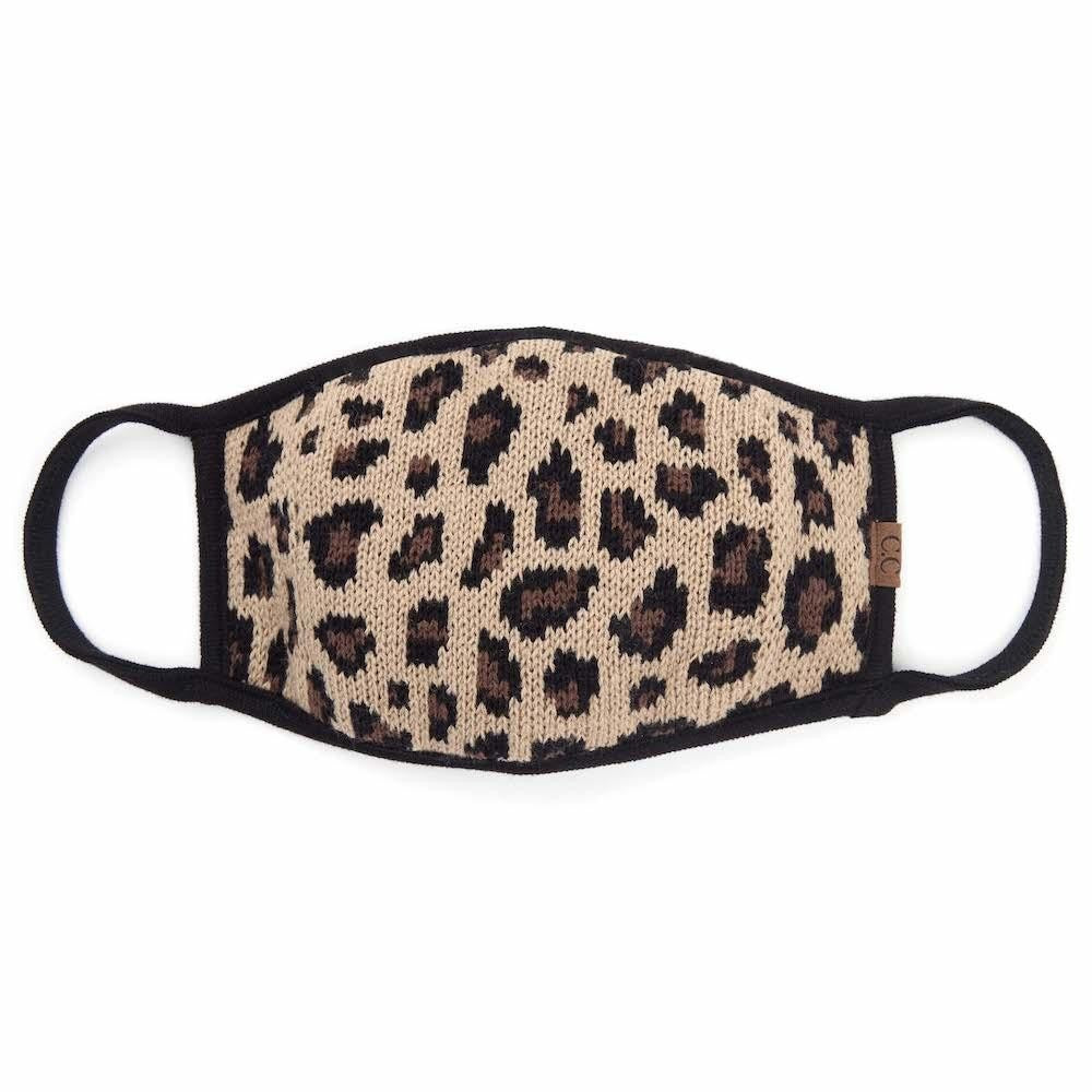 *ADULT* CC Leopard Knit Reusable Face Masks
