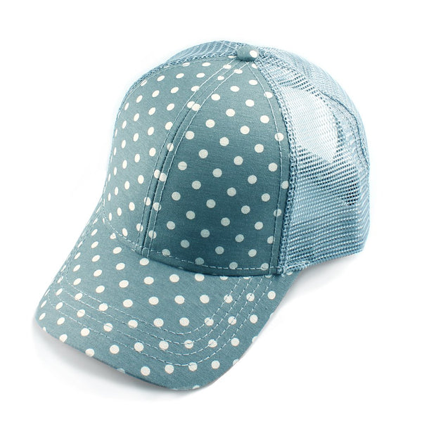 C.C. Polka-Dot Baseball Style Hat (Adult/One Size)