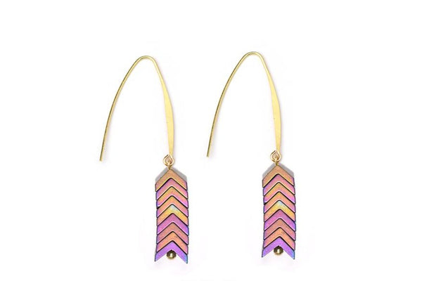 Chevron Hook Earrings *Several Colors*