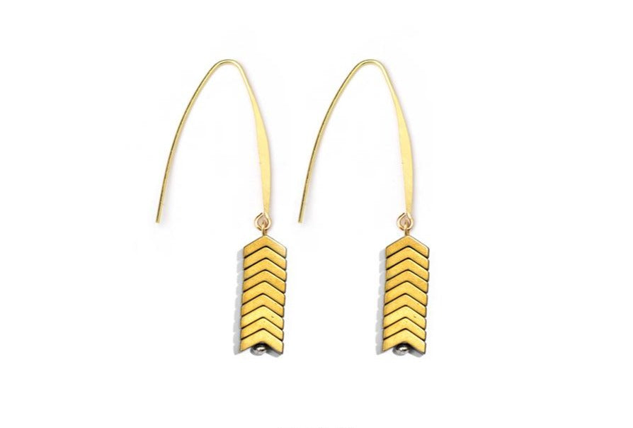 Chevron Hook Earrings *Several Colors*
