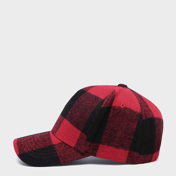 Buffalo Check Flannel Adjustable Billed Hat