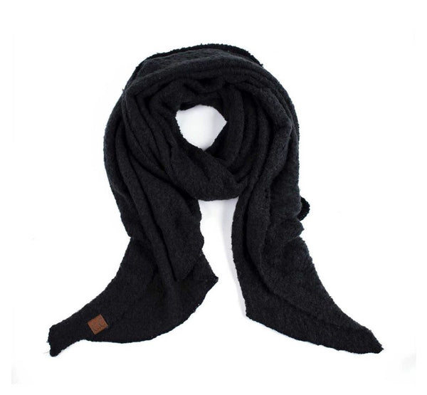 C.C Solid Boucle Knit Scarf *Multiple Colors*