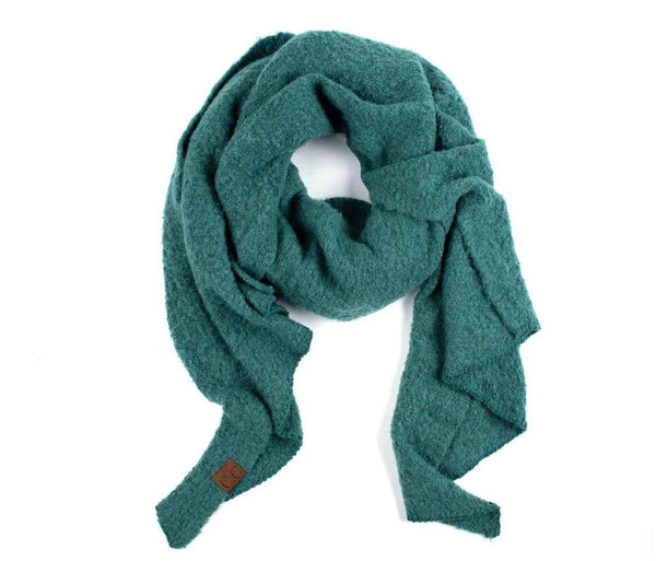 C.C Solid Boucle Knit Scarf