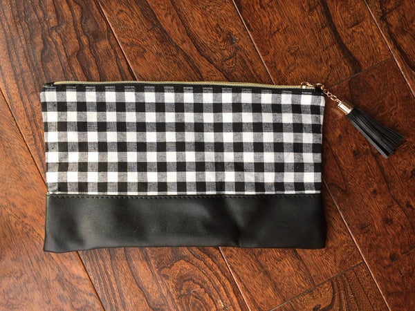 Buffalo Check Anything Zip Bags! Make-up, Clutch, Whatever you want!