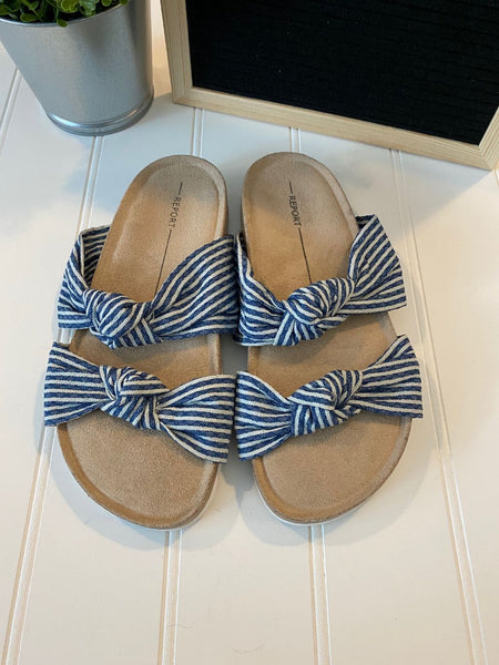 Pre-Loved NEW Report Fabric Knot Sandals, Size 6