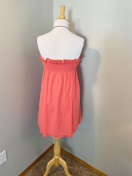 Pre-Loved Women's Iris Basic Strapless Eyelet Lace Dress, M/L