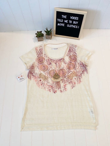 Pre-Loved Women's Like New, Maurices Print Top, size Plus 0