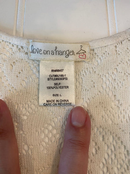 Pre-Loved Women's Lace Tank, Size L