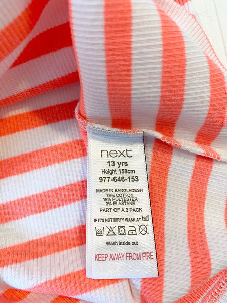 Pre-Loved Girls Like New NEXT Striped Ribbed Tank, size 13yrs