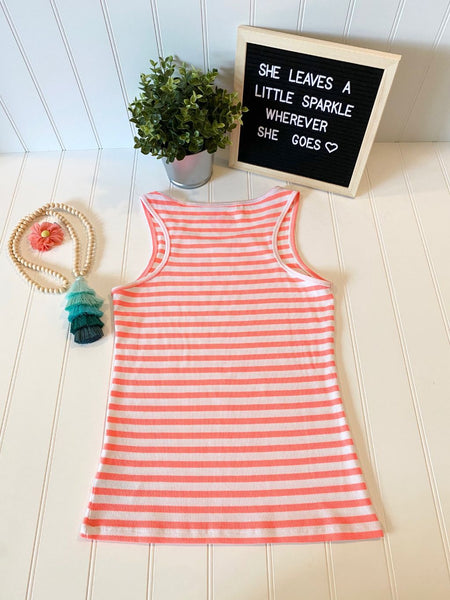 Pre-Loved Girls Like New NEXT Striped Ribbed Tank, size 13yrs