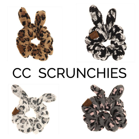 CC Leopard Scrunchies