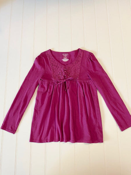 Pre-Loved Girls Like New Old Navy Lace Mix Top Medium 8