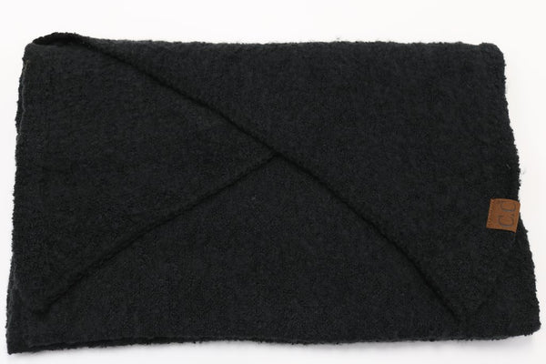 C.C Solid Boucle Knit Scarf