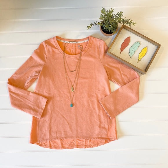 Pre-Loved Stem coral sweatshirt top, size S