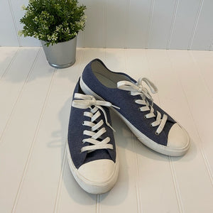 Pre-Loved Men's H&M Denim Canvas Converse-Like Shoes sz 10/11 (EUR 43)