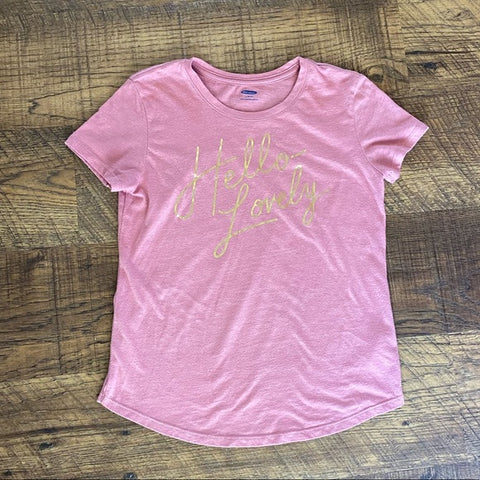Pre-Loved Girls Old Navy “Hello Lovely” Top Size L (10/12)