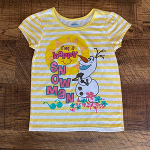 Pre-Loved Like New Disney’s Frozen Olaf Sun Top Size 7/8